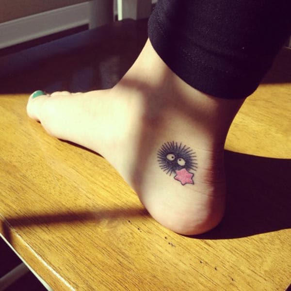 A funny yet adorable cute tattoo designs on ankle for girls and ladies