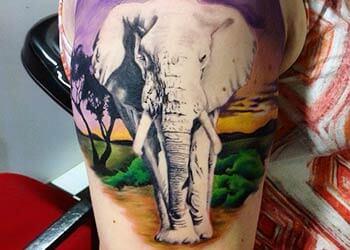 Elephant Tattoo Design for Women