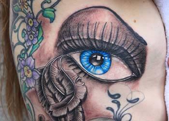 Eye Tattoo Design for Women