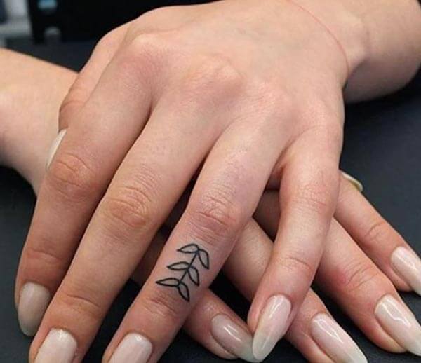 A heavenly finger tattoo design for Girls and women