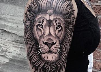 Lion Tattoo Design for Women